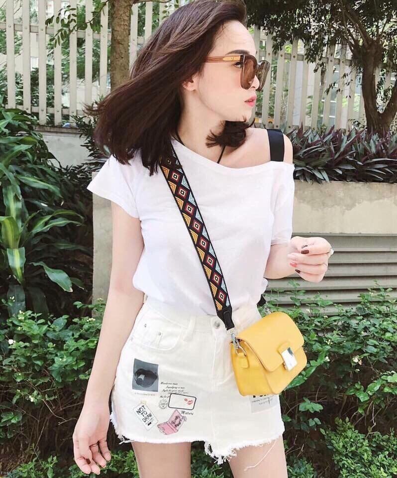 Túi xách Zara bảng to màu vàng đẹp