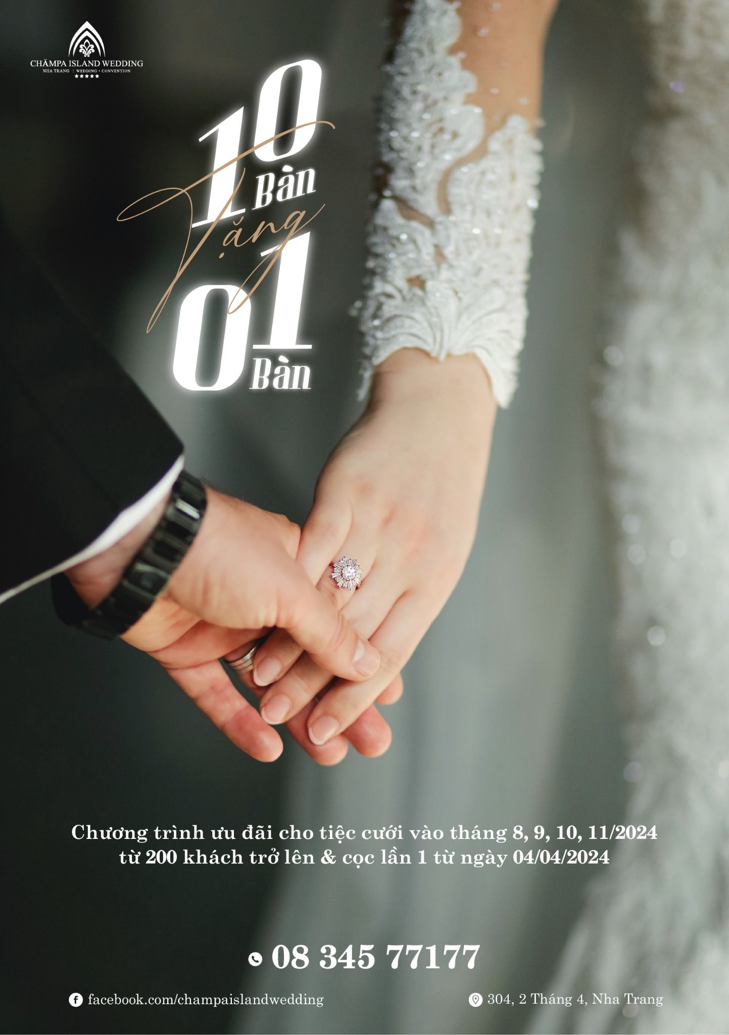 WEDDING PROMOTION - BOOK 10 TABLES, GET 1 FREE