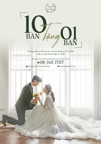  10 bàn tặng 01 bàn - Rộn ràng hai họ 