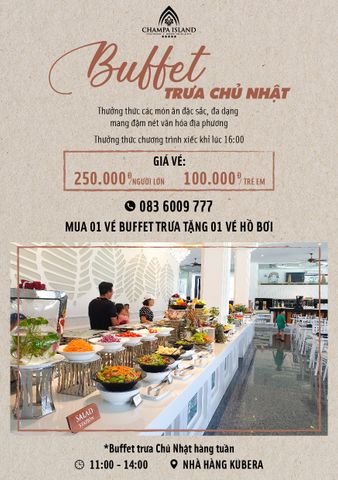  BUFFET TRƯA CHỦ NHẬT HÀNG TUẦN 