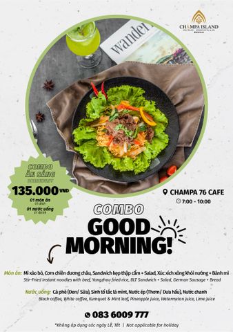  GOOD MORNING - START YOUR DAY WITH BREAKFAST COMBO 79K 