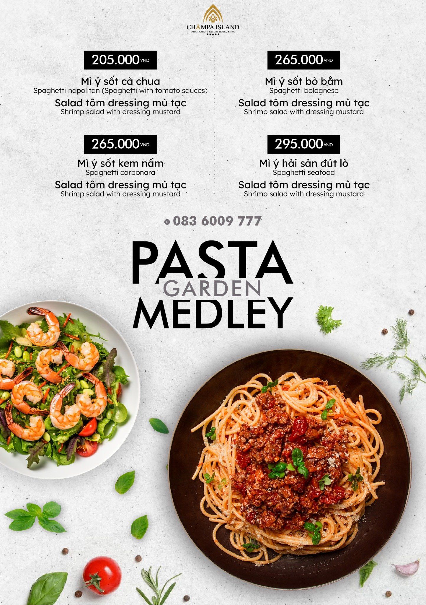 PASTA GARDEN MEDLEY CHỈ 205k