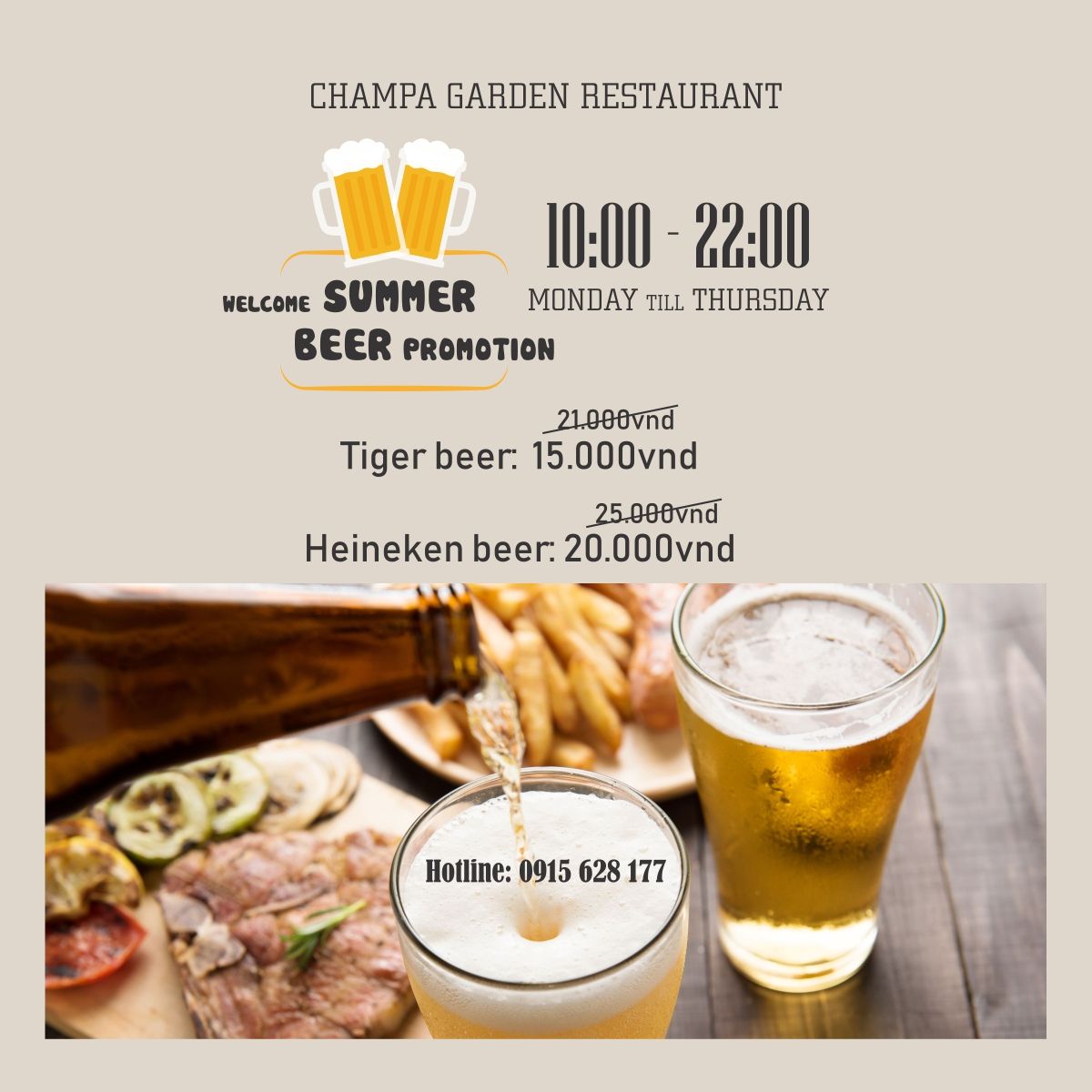 WELCOME SUMMER BEER PROMOTION