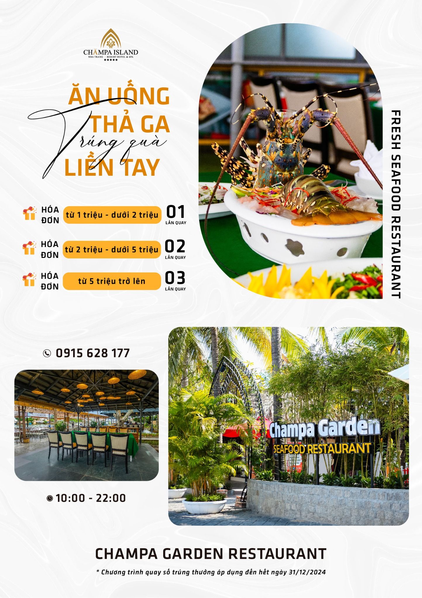 ĂN UỐNG THẢ GA – TRÚNG QUÀ LIỀN TAY