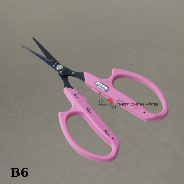 Kéo Cắt Nho Đầu Tròn, Lưỡi Thẳng Saboten B-6