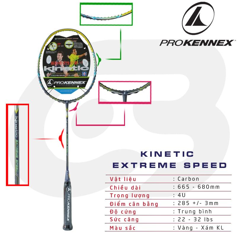 Vợt Pro Kennex Kinetic Extreme Speed