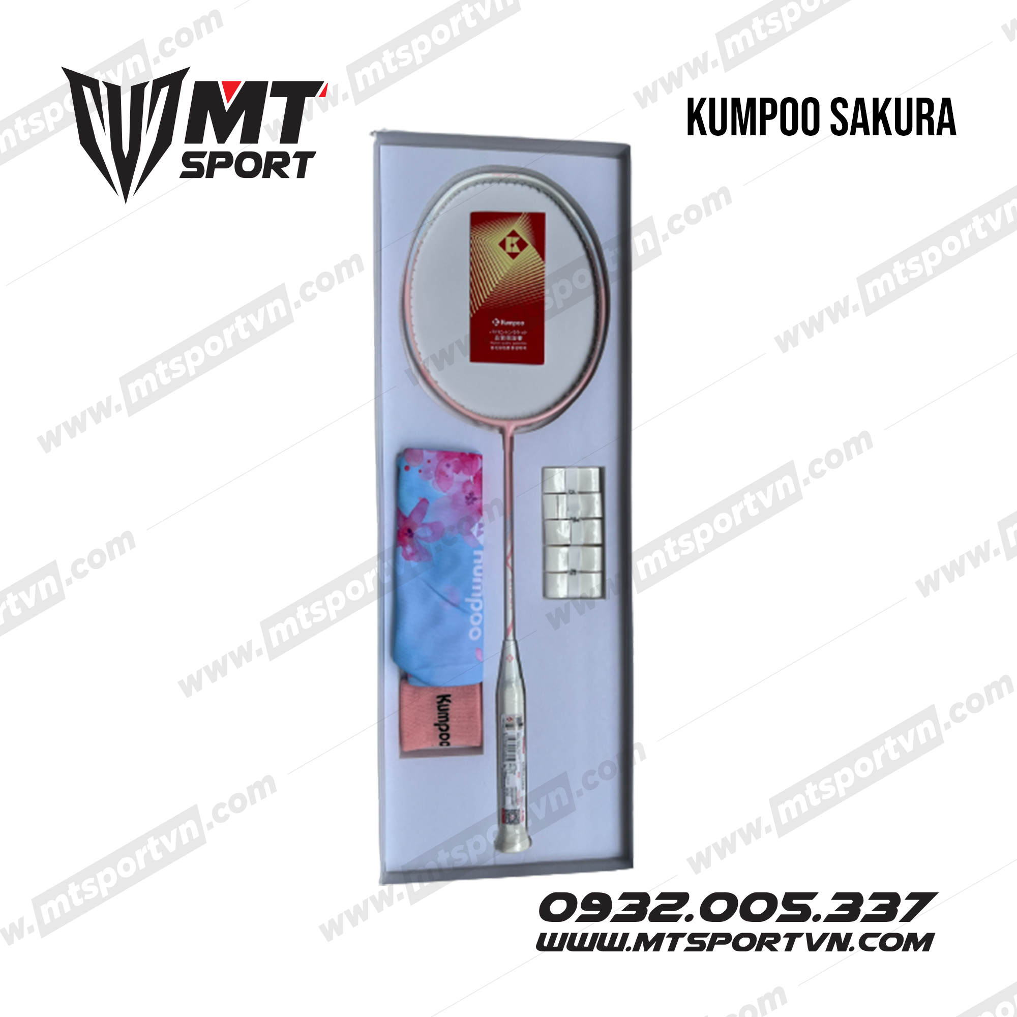 Set Vợt Cầu Lông Kumpoo Power Control Sakura