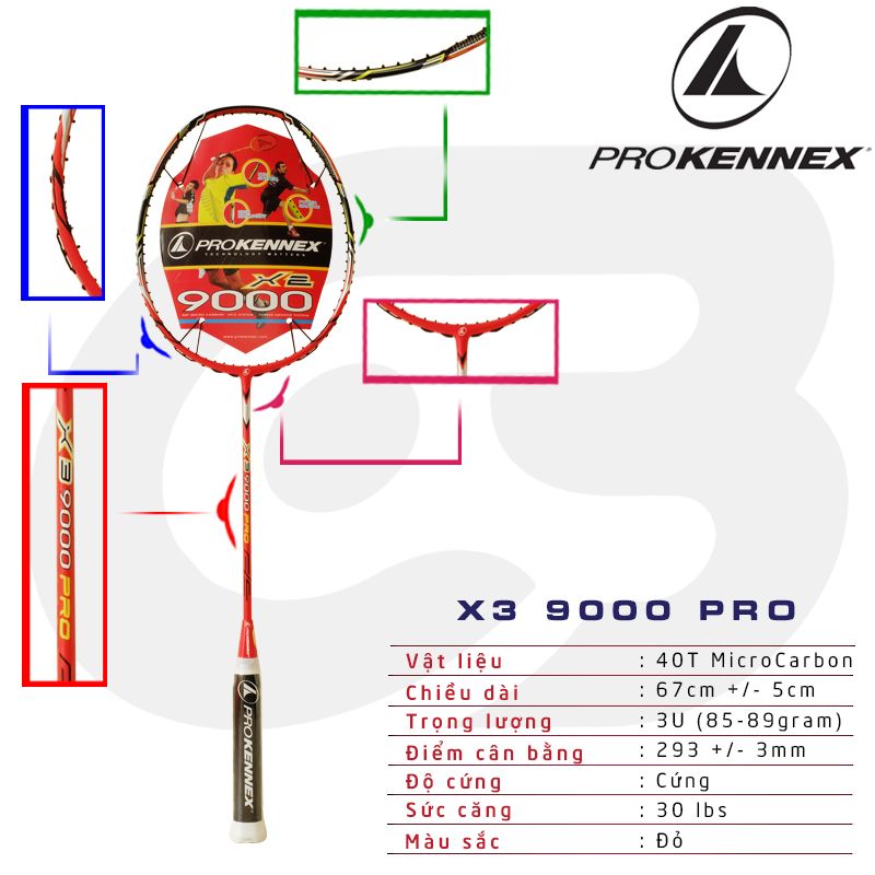 Vợt Pro Kennex X3 9000 Pro