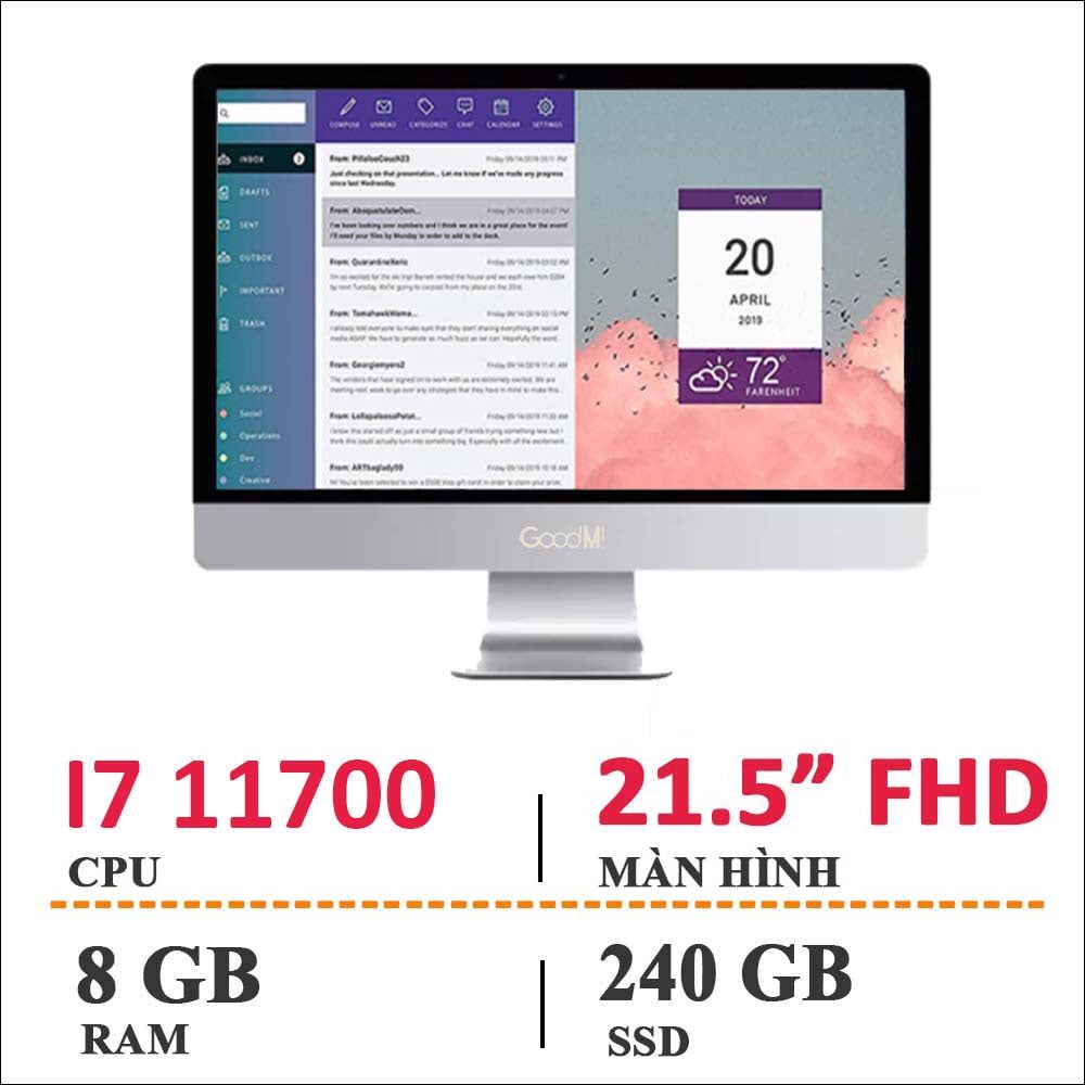 Máy Tính AIO Văn Phòng GAC227 G11 FE16-240