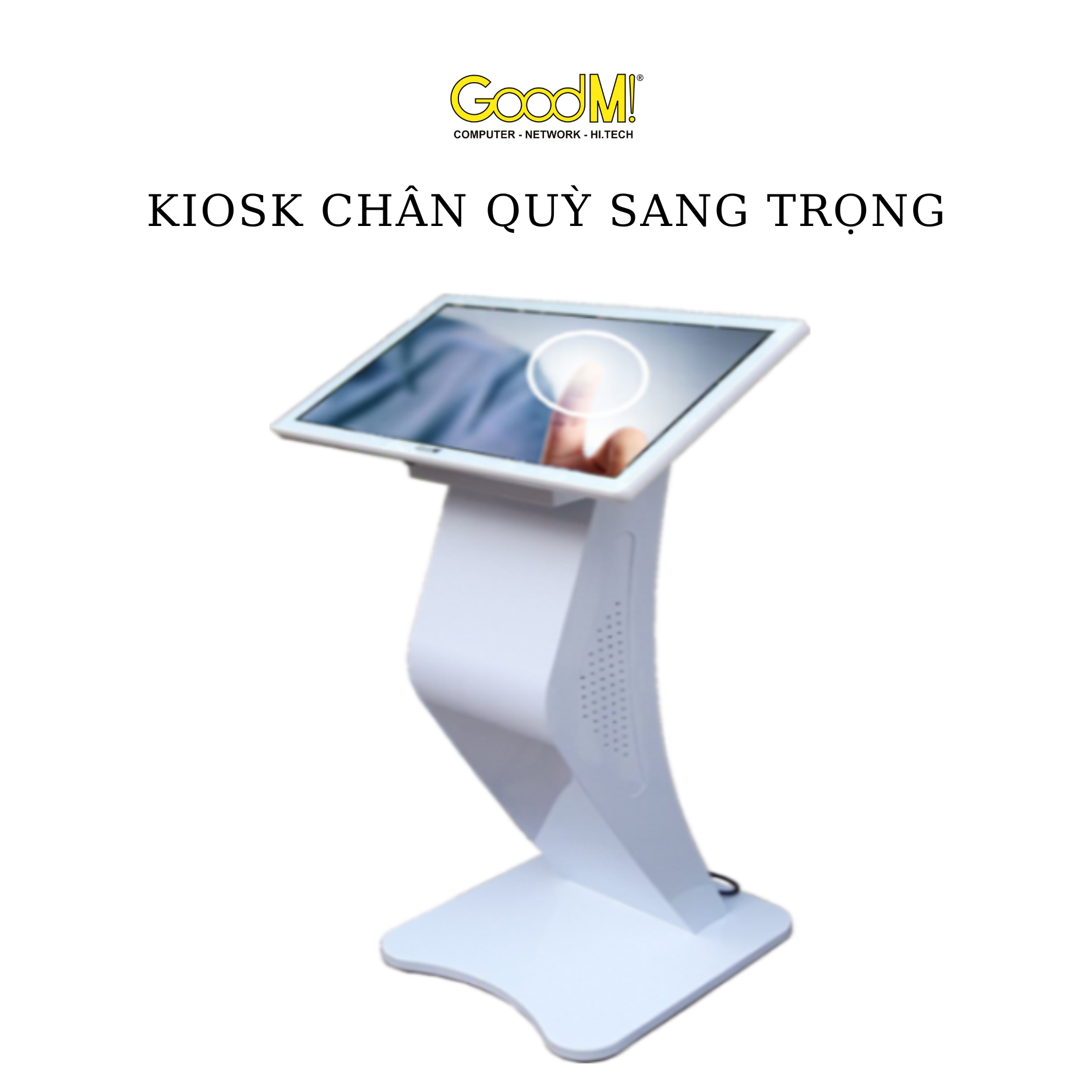  Kiosk Tra Cứu Thông Tin Chân Quỳ Sang Trọng 22LMT 