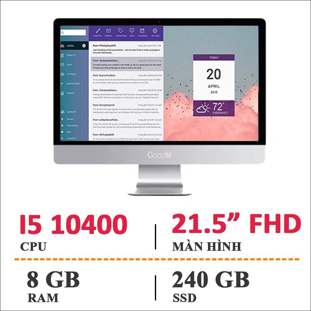 Máy Tính AIO Văn Phòng GAC225 FE8-240