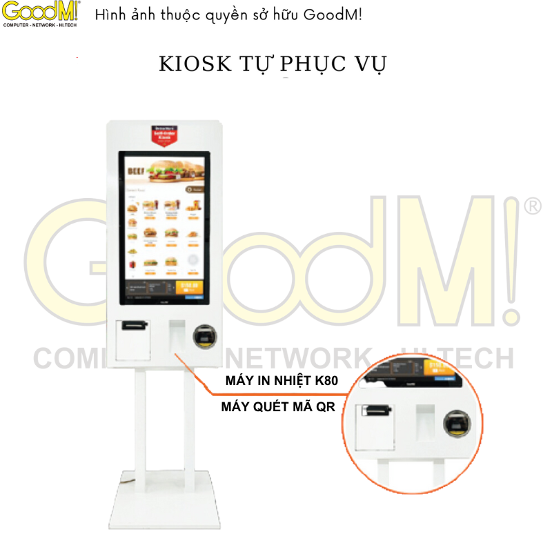 Kiosk Tự Phục Vụ Thông Minh G-Kiosk 433PS-P
