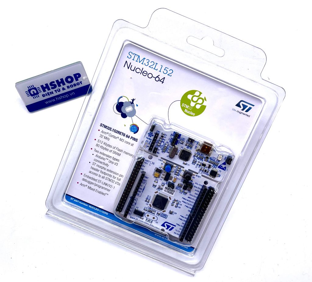 Kit NUCLEO-L152RE, STM32 Nucleo-64 development board with STM32L152RE MCU