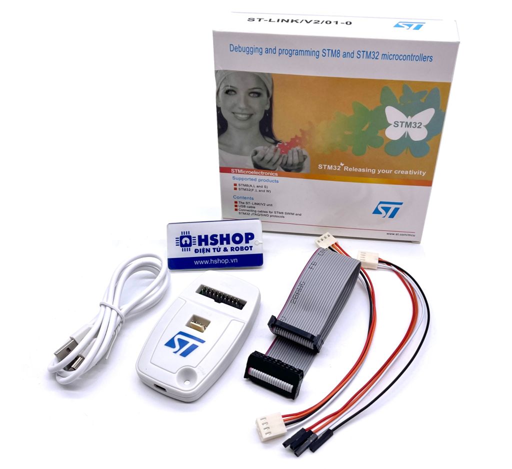 Mạch nạp STM8, STM32 ST-Link V2