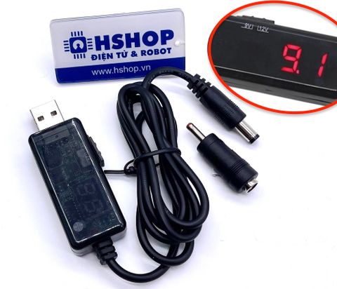 Mạch tăng áp USB to DC5.5/3.5mm Boost to 9/12VDC