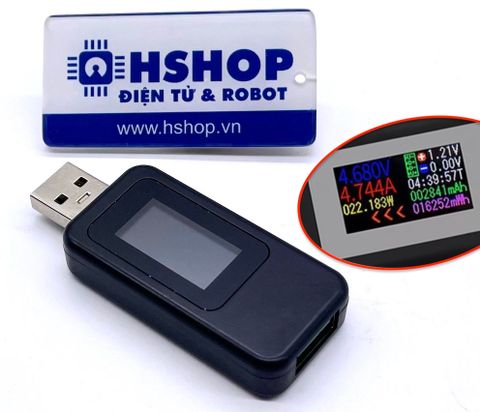 Đo kiểm tra dòng điện, điện áp đa năng USB Tester KWS-MX18L