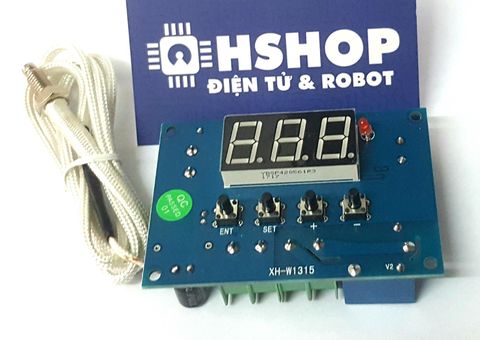 Cảm biến nhiệt độ Relay chỉnh mức 12VDC đầu dò K