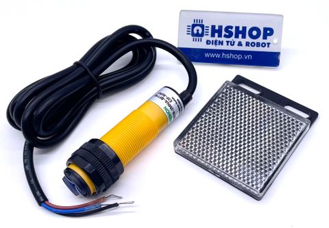 Cảm biến vật cản hồng ngoại gương phản xạ OMDHON E3F-R2N1 IR Infrared Proximity Sensor with Reflector Plate