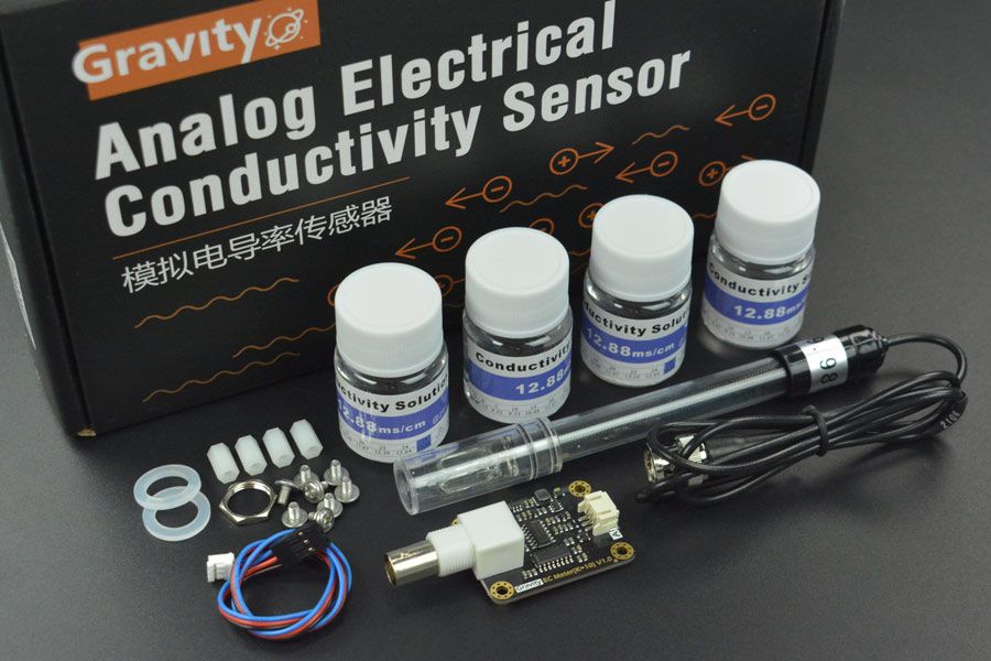 Cảm biến độ dẫn điện EC DFRobot Gravity: Analog Electrical Conductivity Sensor / Meter (K=10)