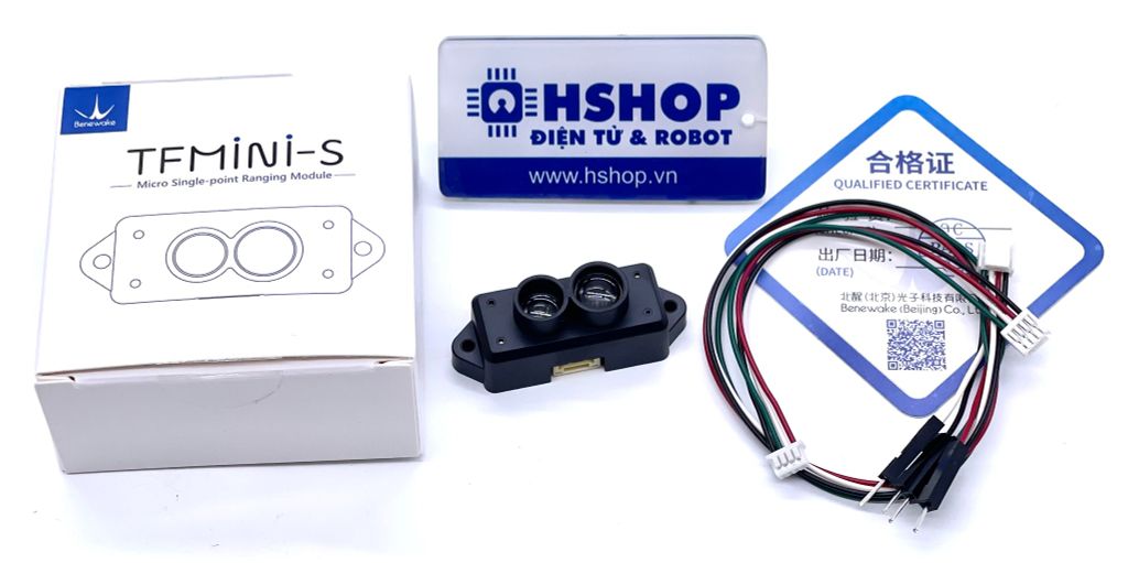 Cảm biến khoảng cách Benewake TFmini-S ToF Single-Point Ranging Solid State LiDAR Sensor (12m, UART / I2C)