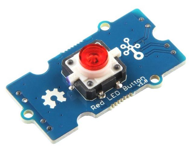 Grove - Red LED Button (Nút nhấn tích hợp đèn Led)