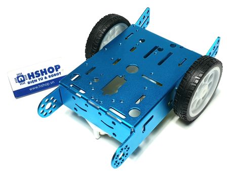 Khung xe robot nhôm 2WD A30 Metal Robot Chassis