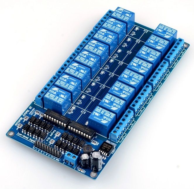 Mạch 16 Relay Opto cách ly