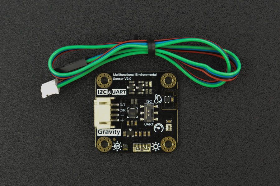 Cảm biến môi trường DFRobot Gravity: High Accuracy Temperature, Humidity, Pressure, Ambient Light and UV Sensor - I2C/UART