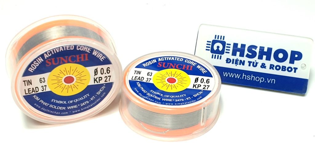 Thiếc hàn SUNCHI KP27 0.6mm Sn63 Pb37 (Solder Wire)