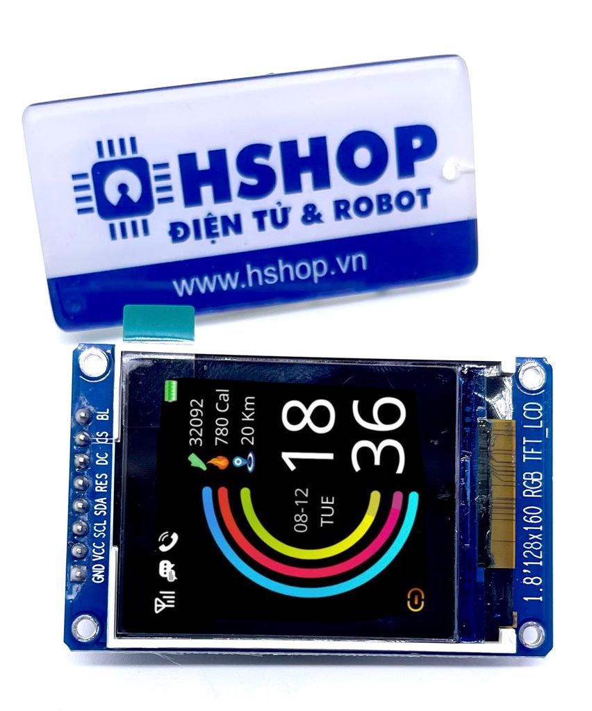 Màn hình LCD TFT IPS 1.8 Inch ST7735S SPI Interface