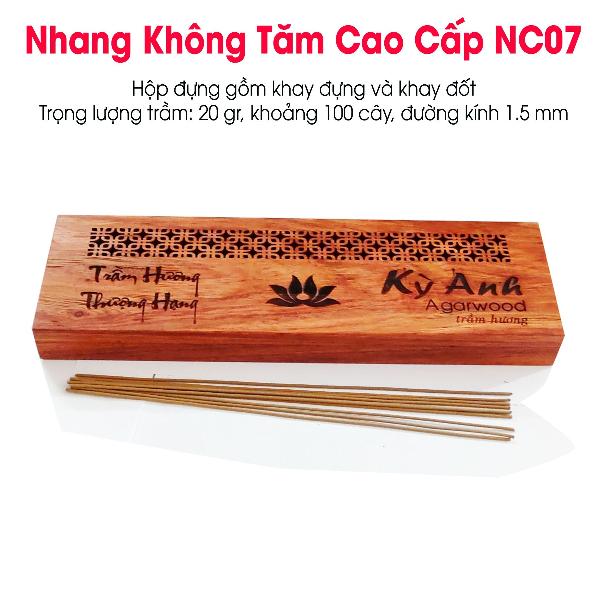 Nhang Trầm Hương Không Tăm NC07 - 20gr