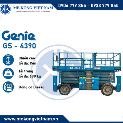 Xe nâng người cắt kéo 15m Genie GS4390RT