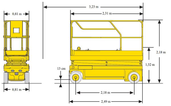 Xe nâng người nhỏ gọn Haulotte Compact 10N