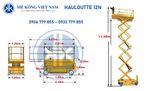 Xe nâng người cắt kéo Haulotte 12