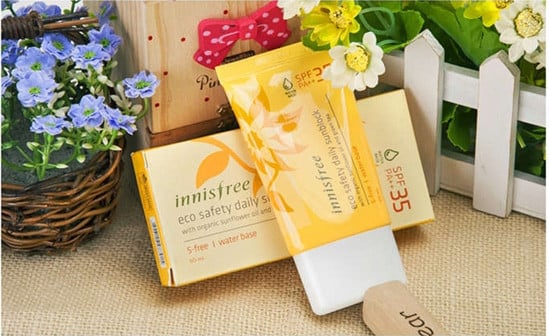 Kem chống nắng Innisfree eco safety daily sunblock water base spf 35+ PA+++ 50ml