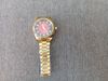Đồng hồ Rolex mạ vàng mặt đỏ, kính saphia, máy Nhật