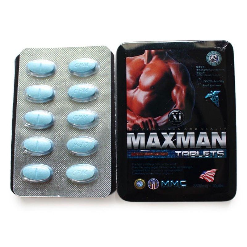 Viên Uống Cường Dương, Tăng Cường Sinh Lý Nam Giới Maxman 10 Viên Mỹ