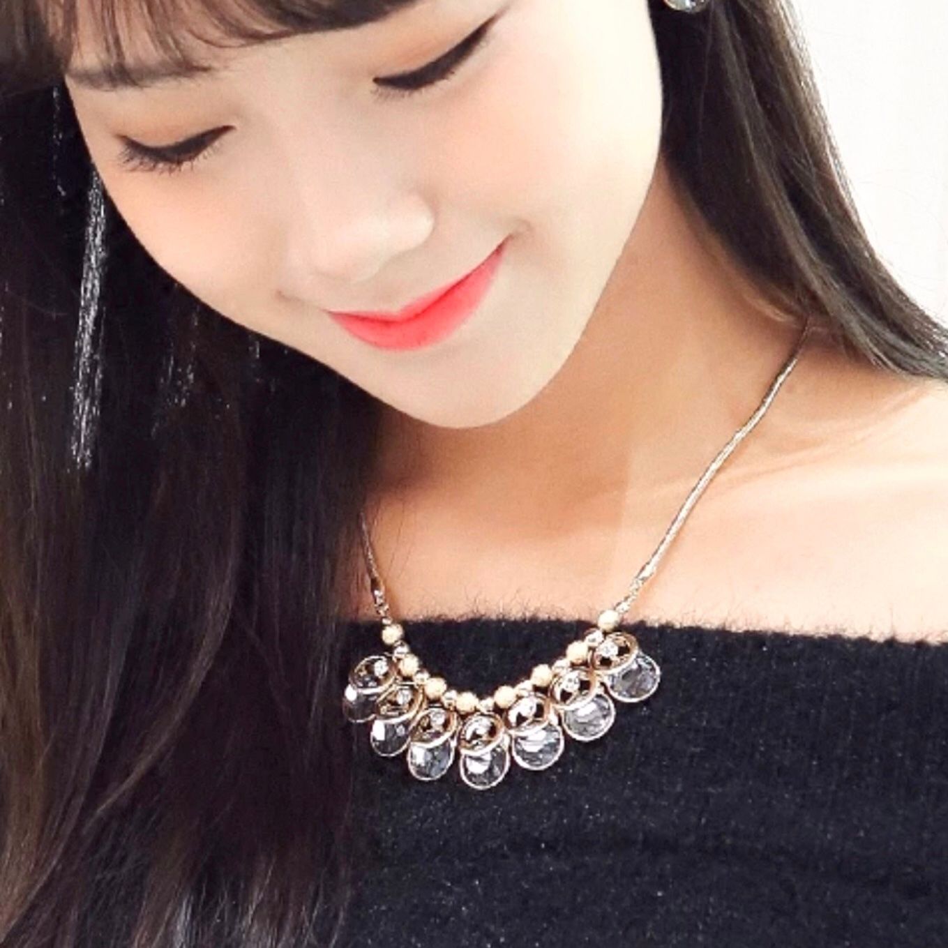 BỘ TRANG SỨC DÂY CHUYỀN VÀ BÔNG TAI PHA LÊ XANH