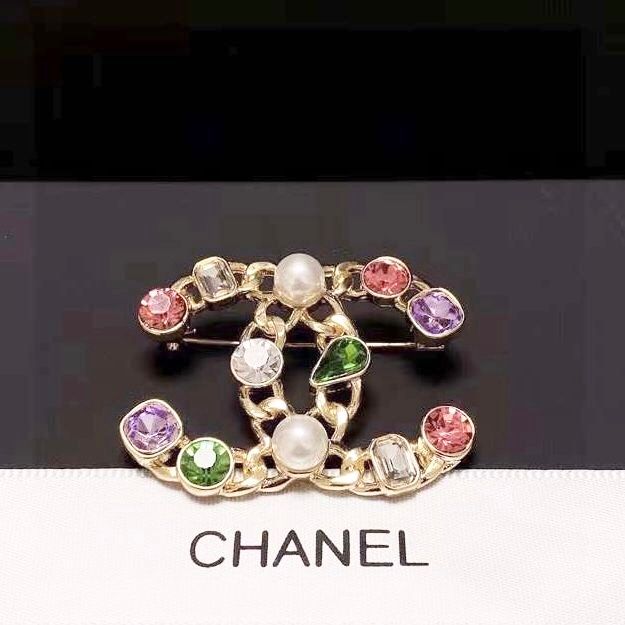 Cài Áo Nam, Nữ - Chanel Đá Pha Lê Màu Cao Cấp (AV)