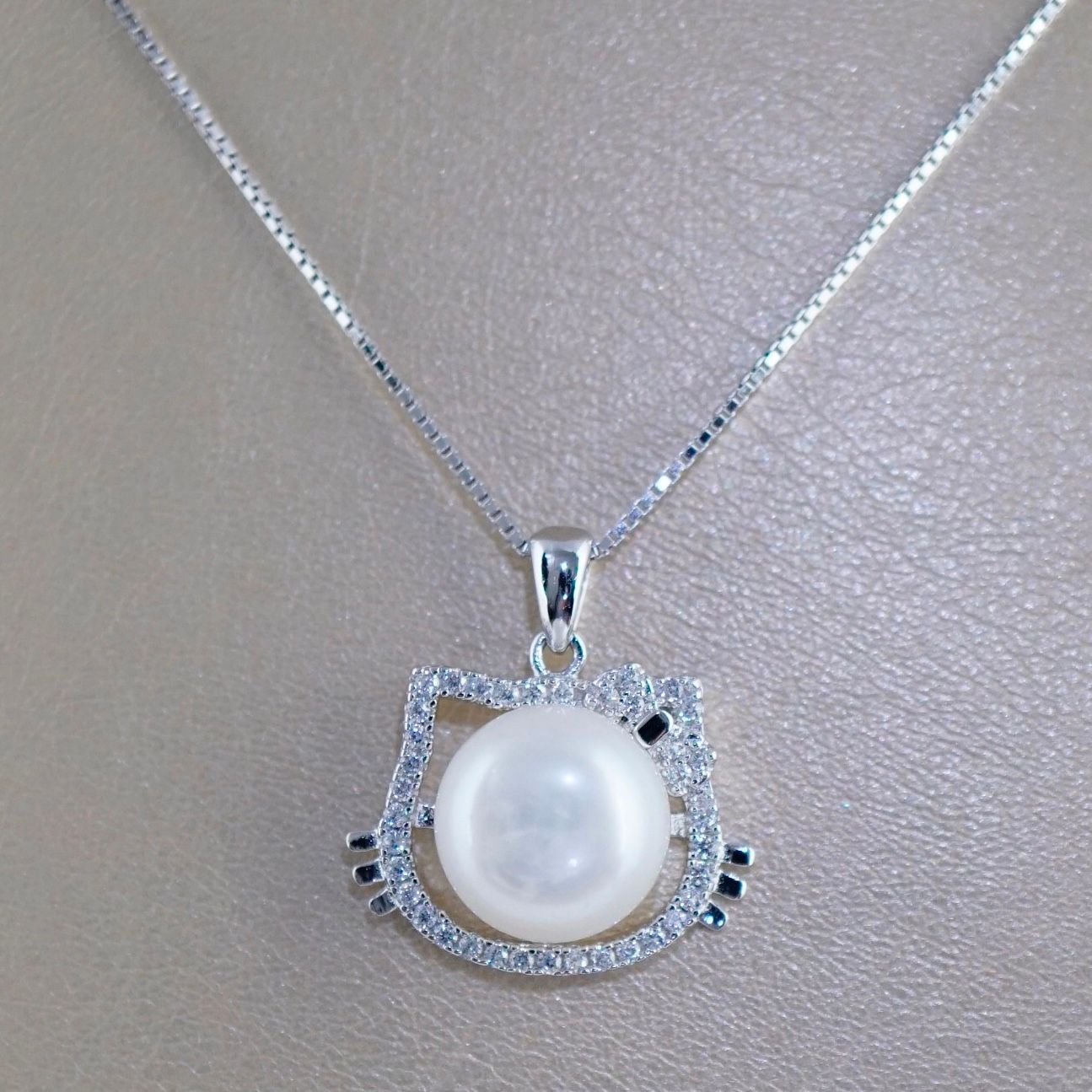 DÂY CHUYỀN BẠC CAO CẤP - MÈO KITTY DỄ THƯƠNG (AA)