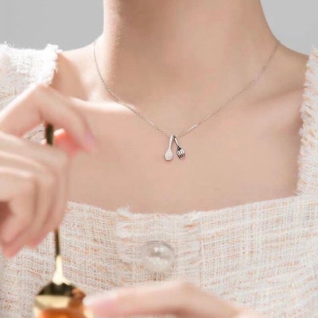 DÂY CHUYỀN BẠC CAO CẤP - CHIẾC MUỖNG NĨA VÀNG