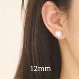  Bông Tai Bạc Cao Cấp - Di.oor Ngọc Trai Nước Ngọt 12mm Sang Trọng 