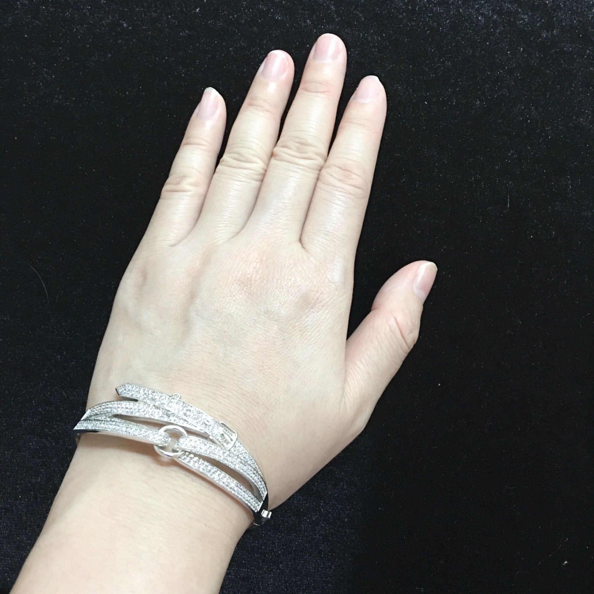 Vòng Tay Thắt Lưng Bản To Pha Lê Phong Cách Cá Tính