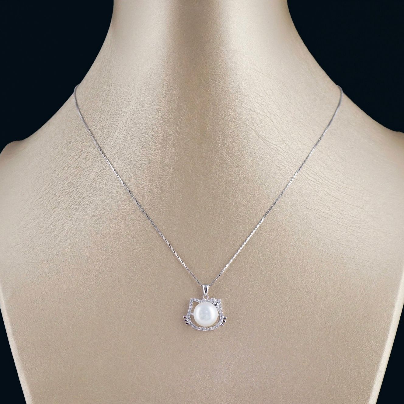 DÂY CHUYỀN BẠC CAO CẤP - MÈO KITTY DỄ THƯƠNG (AA)