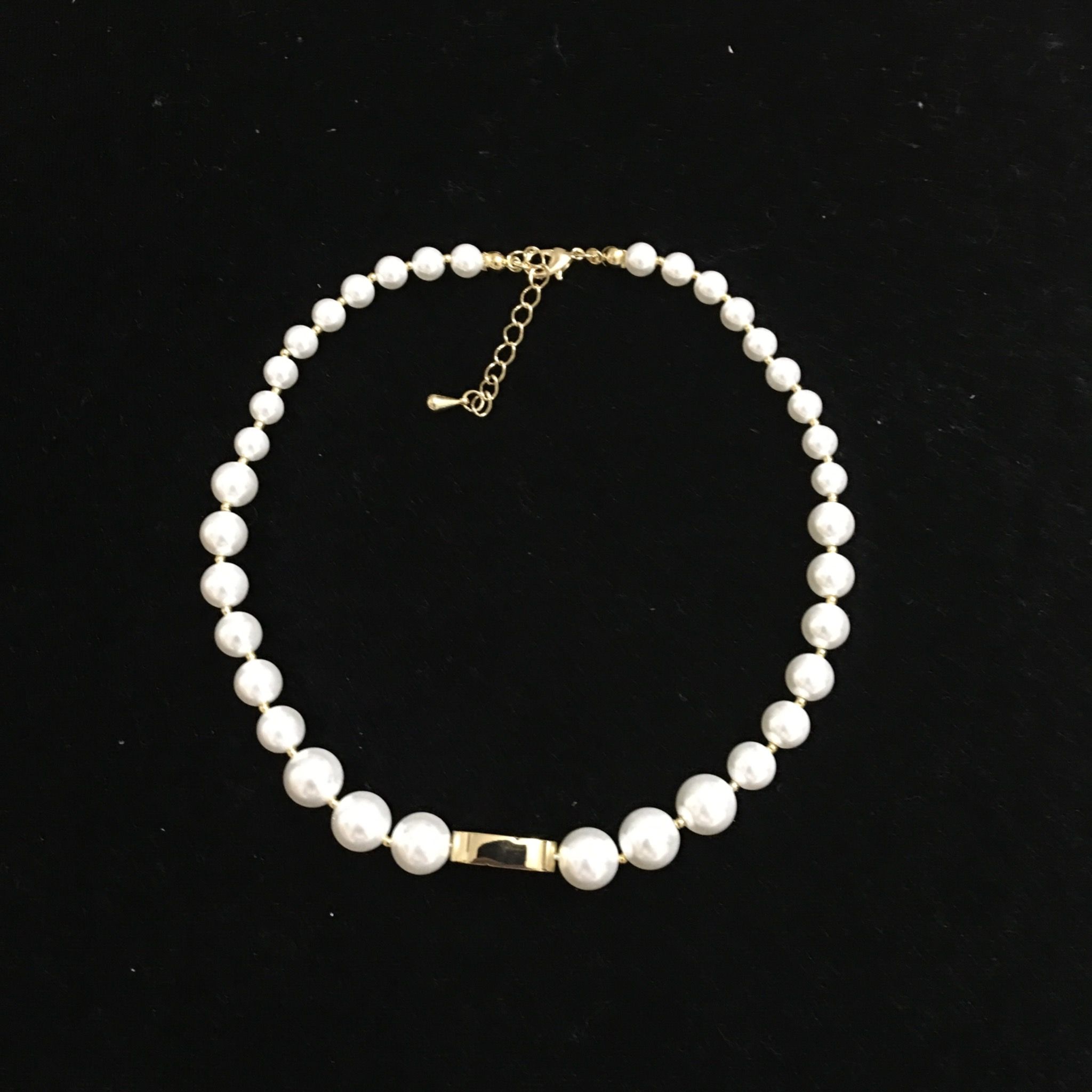 Bộ Trang Sức Dior Vàng - Vòng cổ Choker & Vòng Tay Ngọc Trai Quý Phái