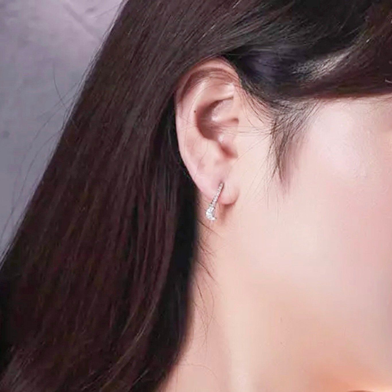 Bộ Trang Sức Bạc Cao Cấp - Ngôi Sao & Mặt Trăng Pha Lê (AF)