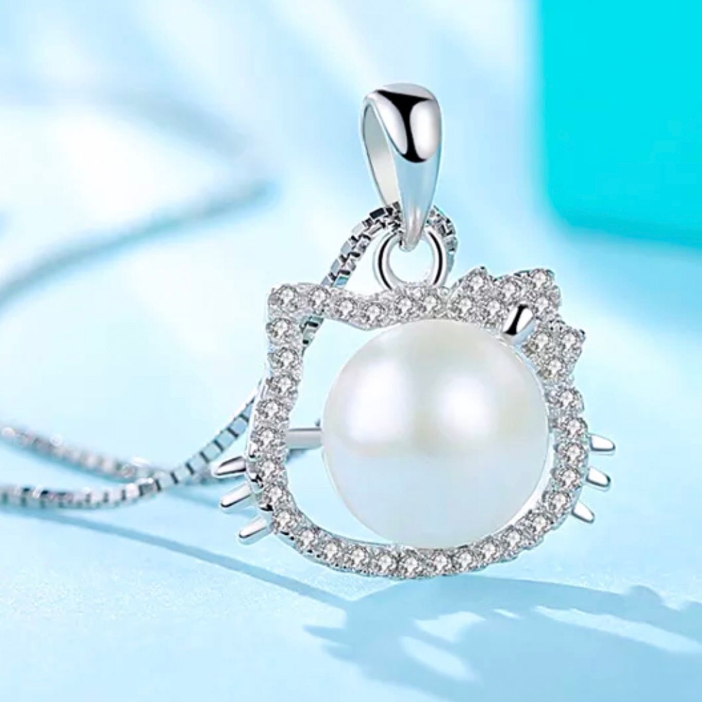 DÂY CHUYỀN BẠC CAO CẤP - MÈO KITTY DỄ THƯƠNG (AA)