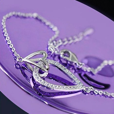 LẮC TAY 2 TRÁI TIM LỒNG NHAU PHA LÊ (AB)