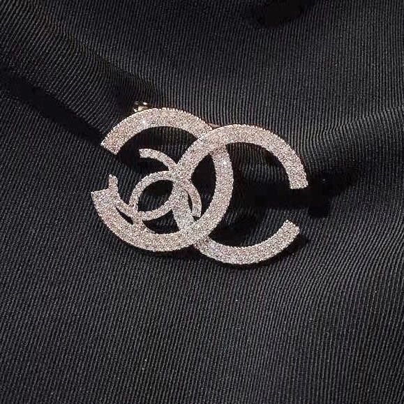 Cài Áo Nam, Nữ - Chanel Pha Lê Trắng (DD)
