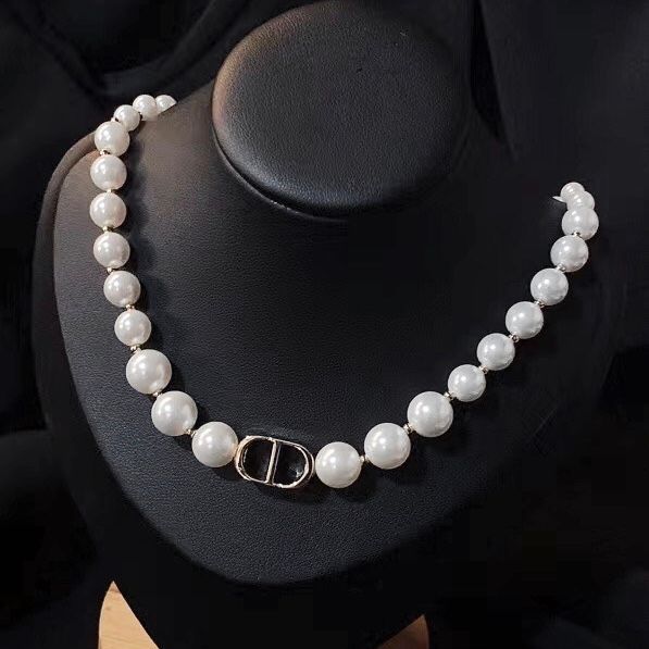  Vòng Cổ Choker Di.oor Ngọc Trai Màu Trắng Quý Phái 